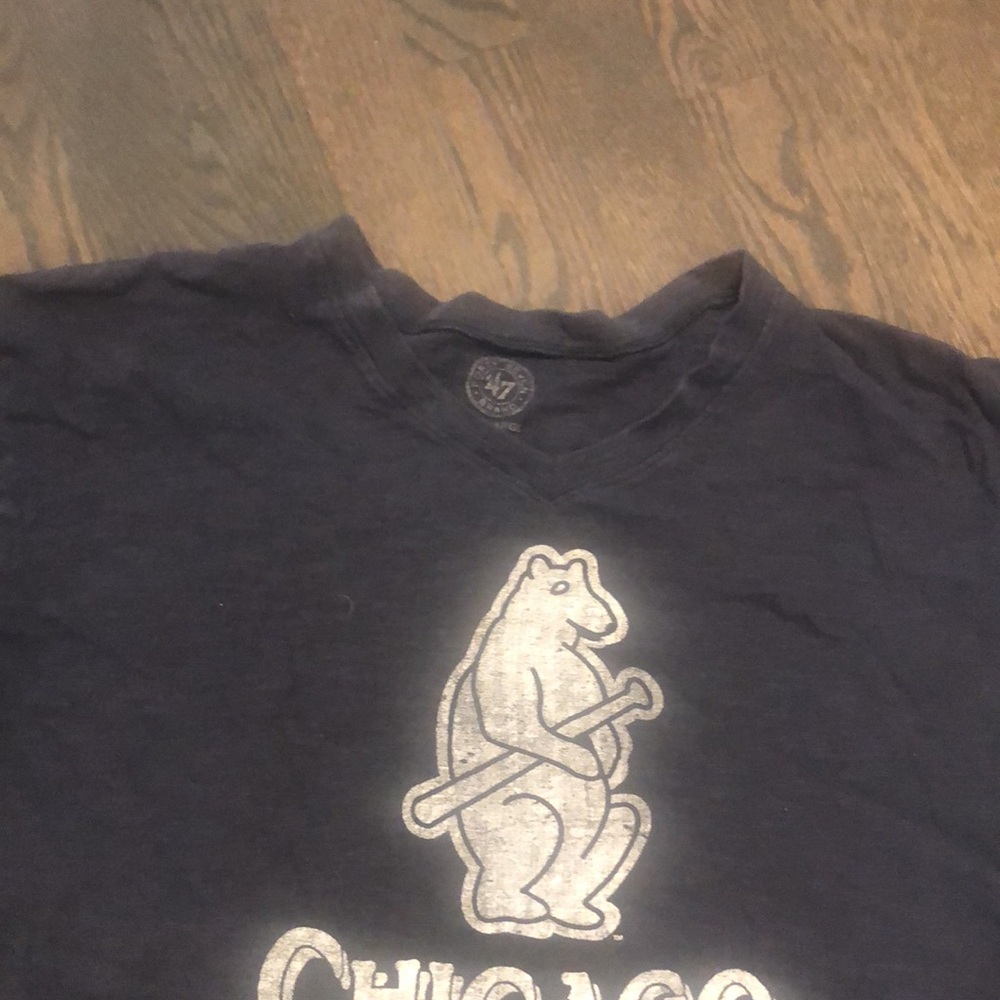 Chicago Cubs t-shirt XXL vintage logo navy blue - Picture 3 of 6